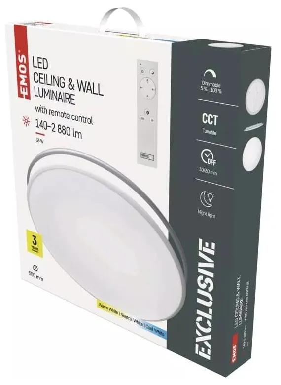 Бяло LED осветление за таван с дистанционно управление Alvi - EMOS