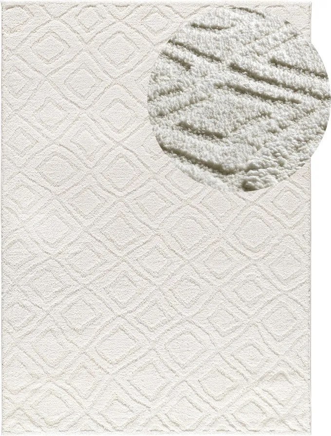 Бял килим 64x120 cm Juno – Universal