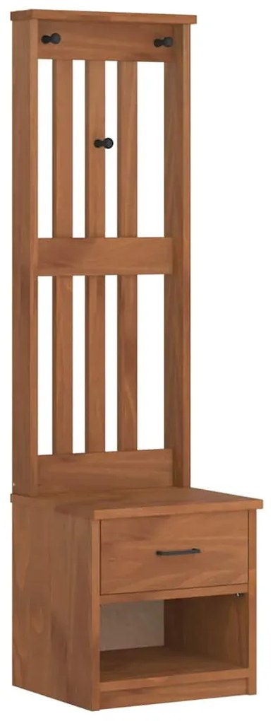 4010481 vidaXL L Дърво за антре SANDENS 45x40x159,5 cm масивна дървесина бор