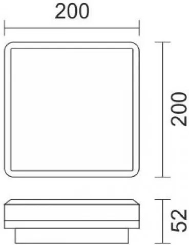 Лампа за таван Orbit LED-Tetragono