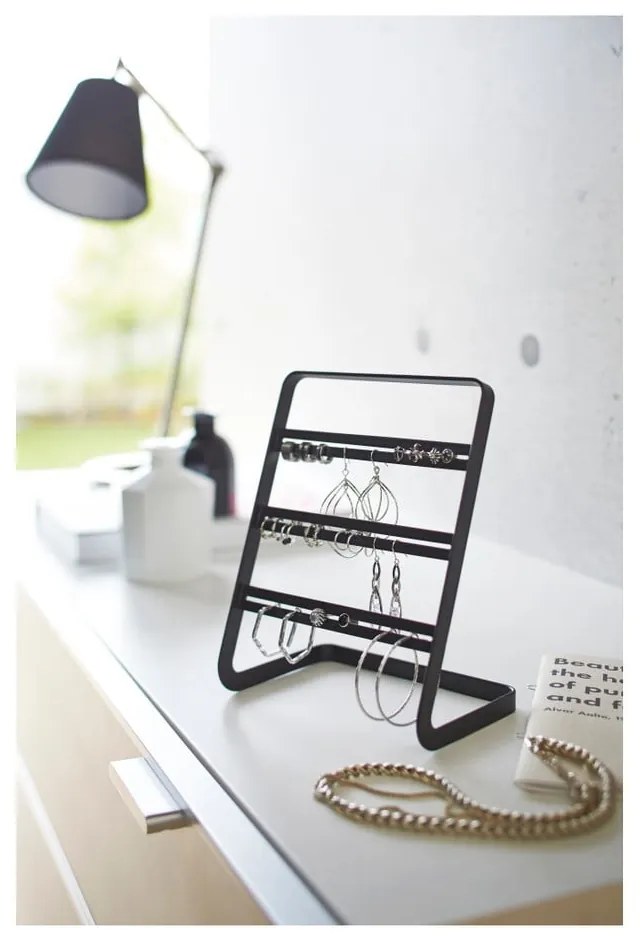 Черна стойка за обеци Tower - YAMAZAKI