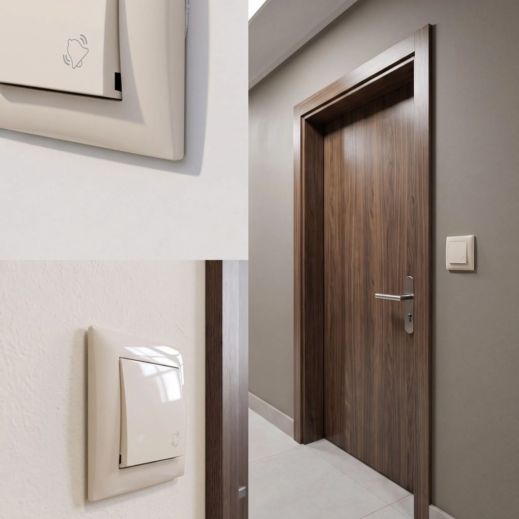 Бутон за Звънец OSTE JNH008-W BEIGE