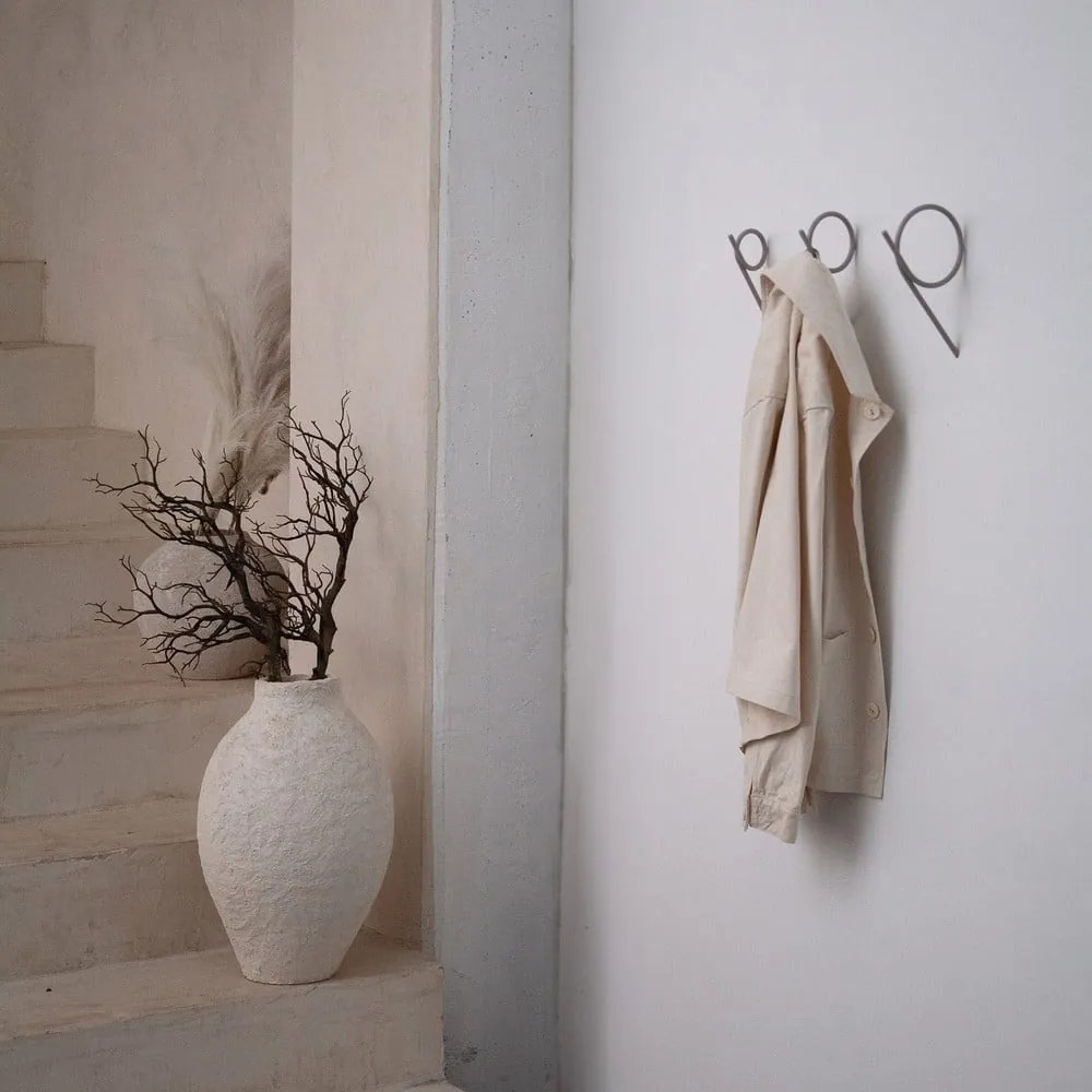 Кафяво-сива стенна метална кука Tuba L – Spinder Design