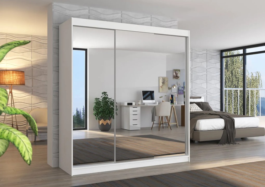 Гардероб Poros 200 Sliding-White