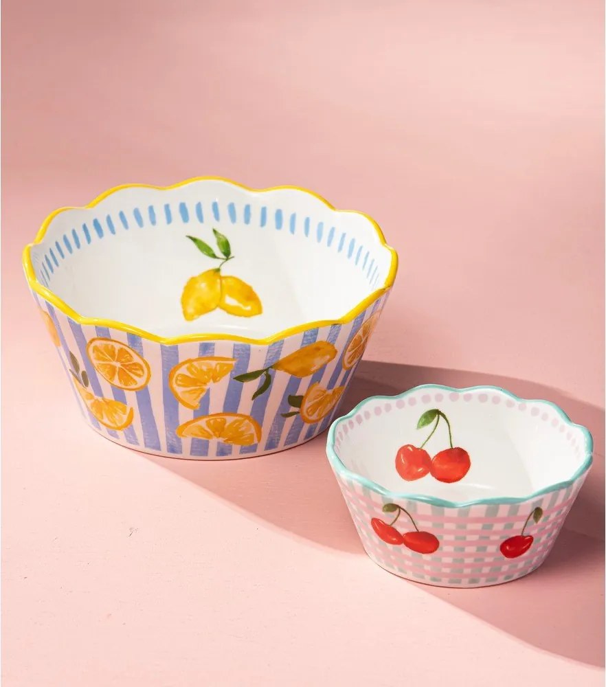 Жълта/светлосиня купа ø 16 cm Capri – Ladelle