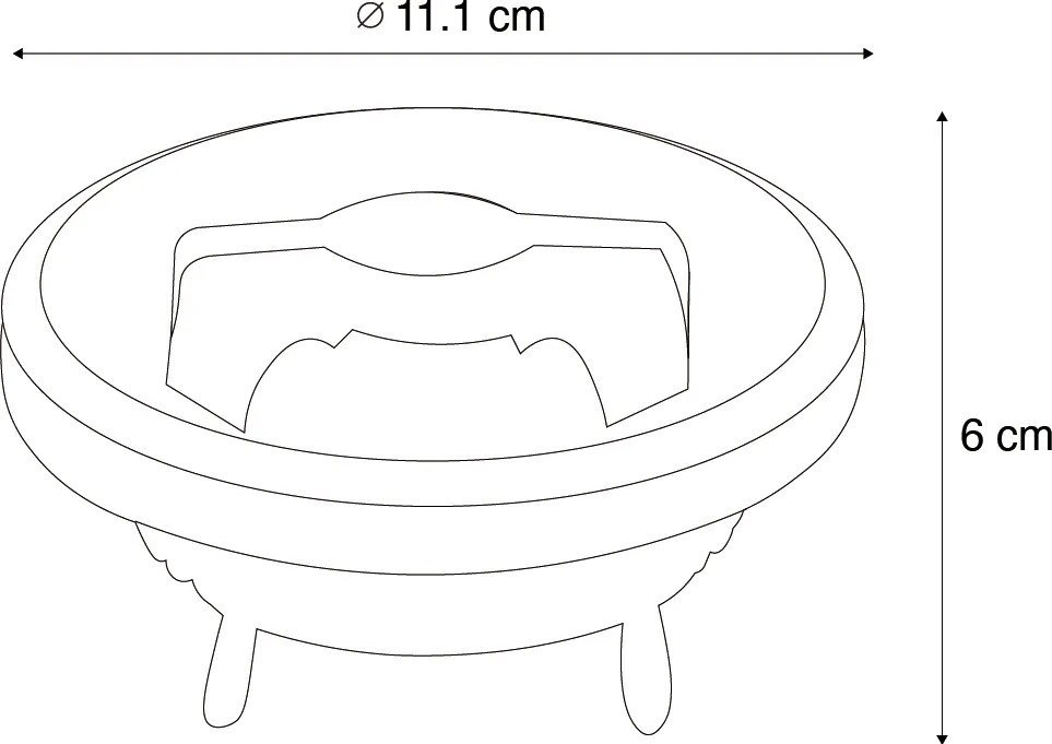 Комплект от 6 димируеми LED крушки G53 111mm 12W 600 lm 2700K
