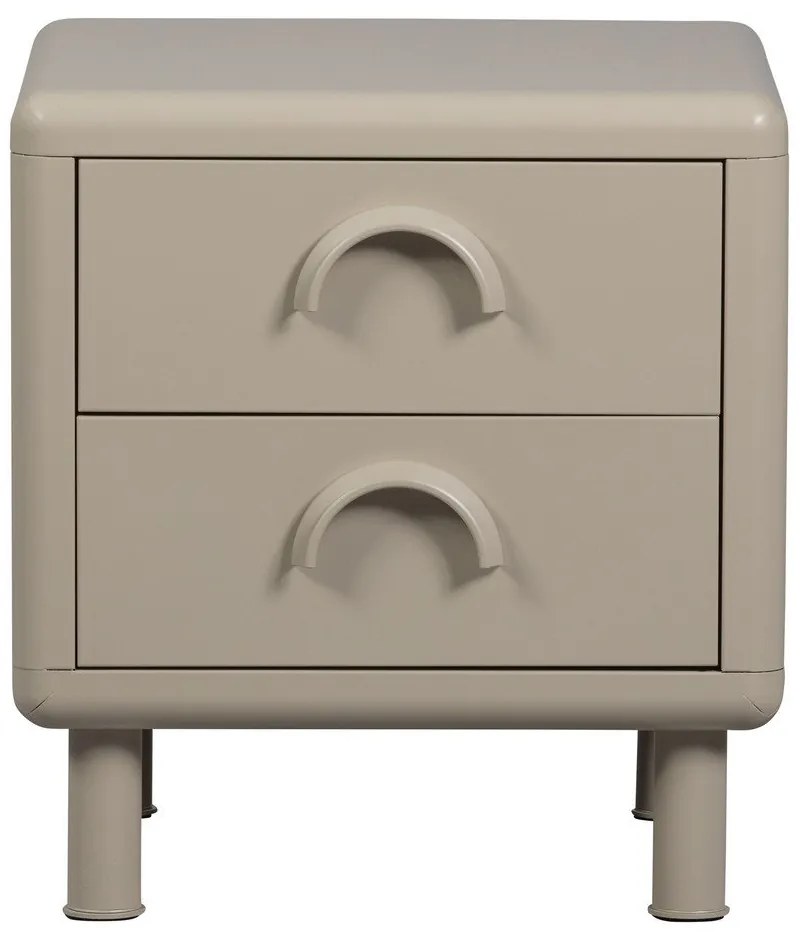 Бежово метално нощно шкафче Rune – WOOOD