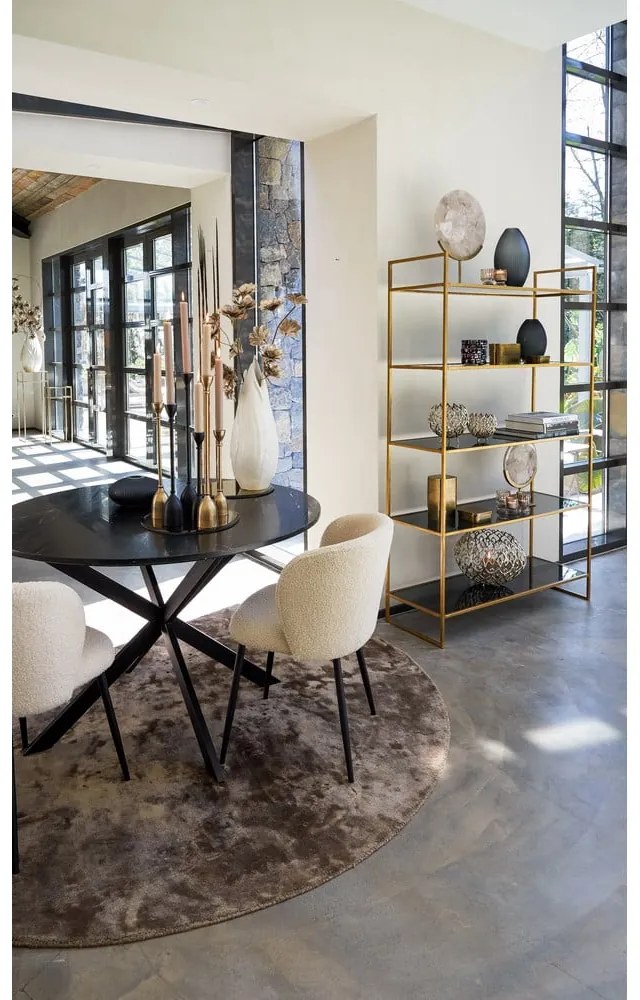 Бежов тапициран трапезен стол Elyna – Light &amp; Living