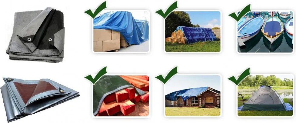 Зелено-сребриста мразоустойчива мушама 4m x 6m