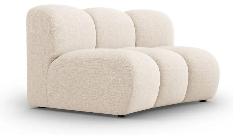 Кремав модулен диван (среден модул) Lupine – Micadoni Home