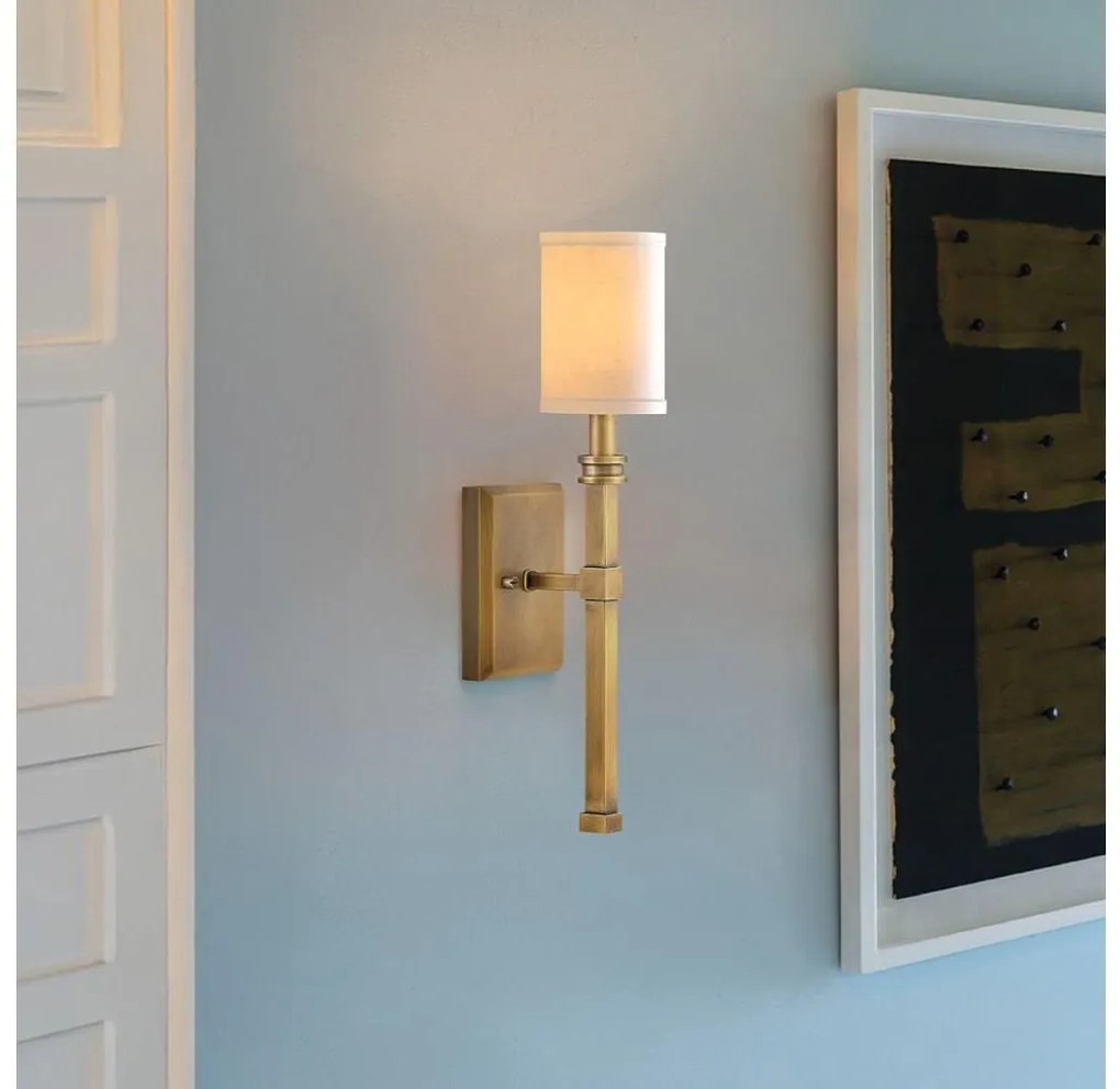 Hinkley HK-MOORE-WB1-HB - Стенно осветително тяло MOORE 1xE14/40W/230V златно