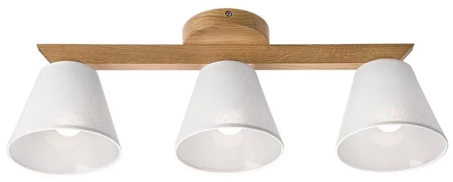 Плафон ANTONIO 3xE14/40W/230V дъб, приспособен към таван