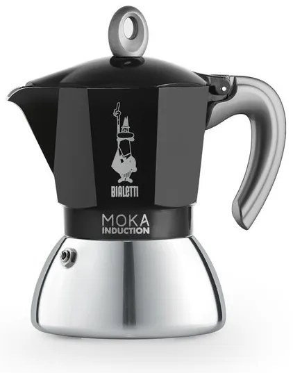 Bialetti - Кафеварка Moka Induction за 4 кафета, черна