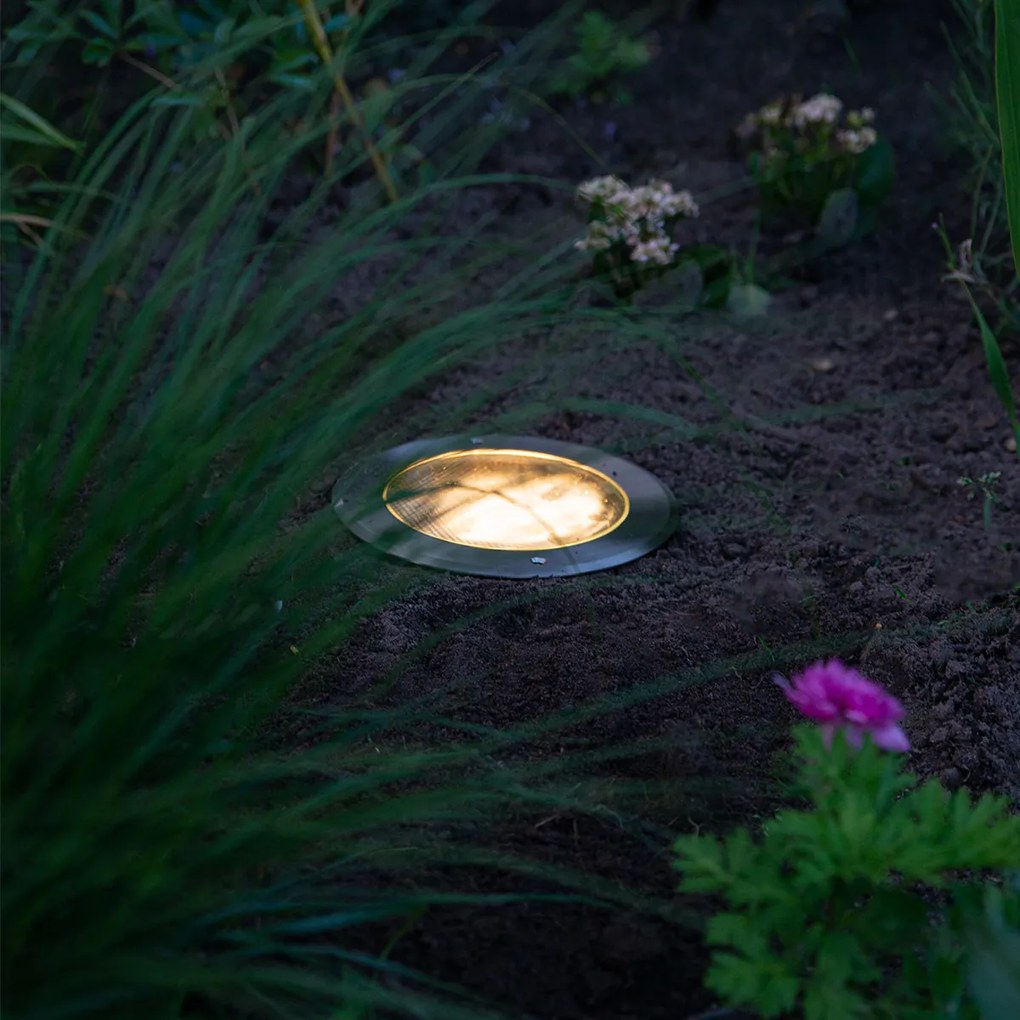 Външни наземни прожектори стомана AR111 регулируеми IP65 - Delux Honey