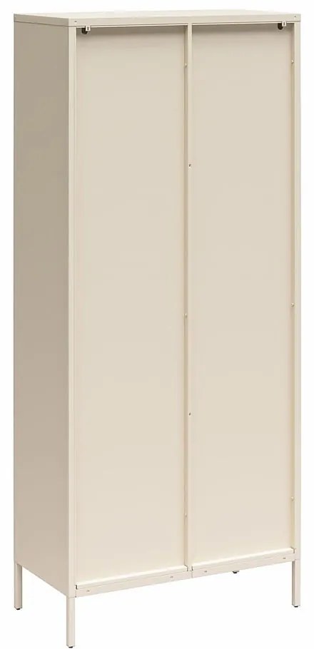 Кремава метална витрина 80x186x40 cm Luna – Støraa