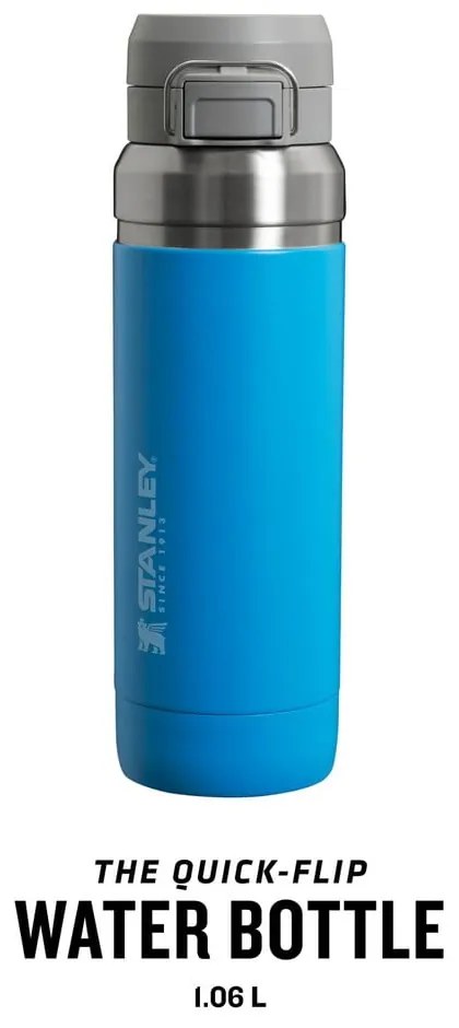 Синя термо бутилка от неръждаема стомана 1,06 l QUICK FLIP Azure – Stanley