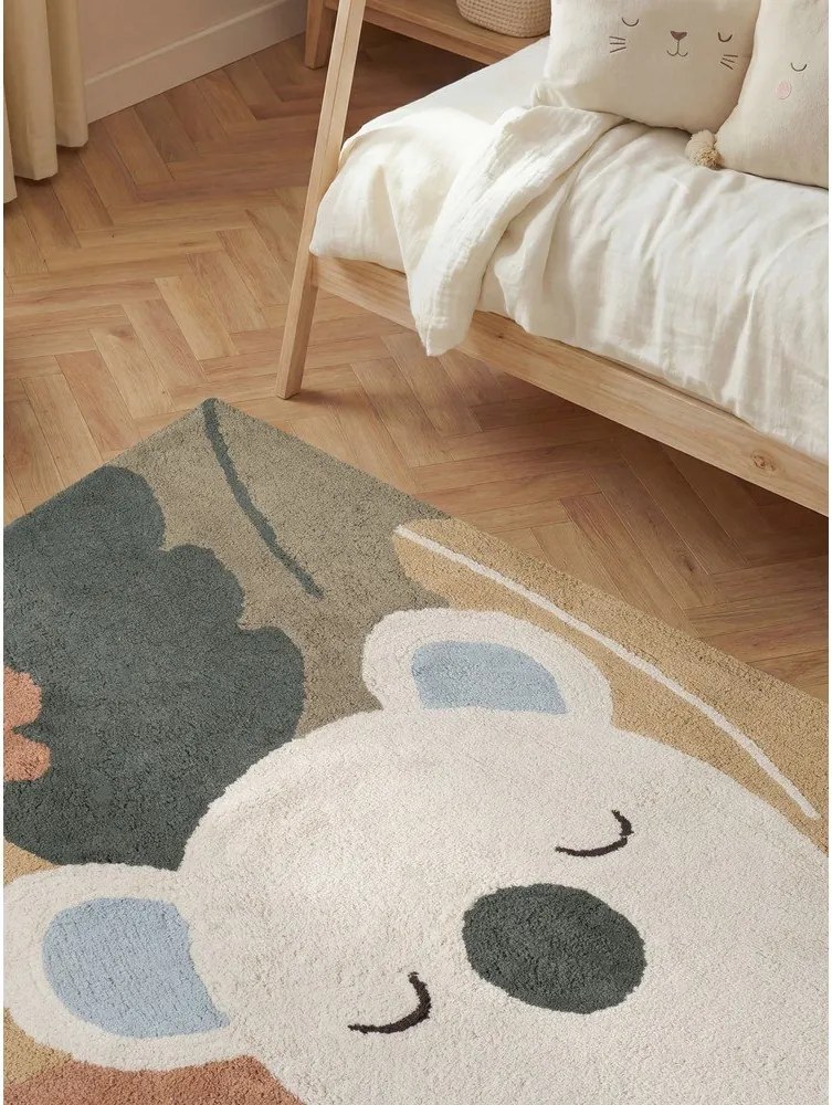 Кремав памучен детски килим подходящ за пране/ръчно изработен 140x200 cm Snuggle Rio – Hanse Home