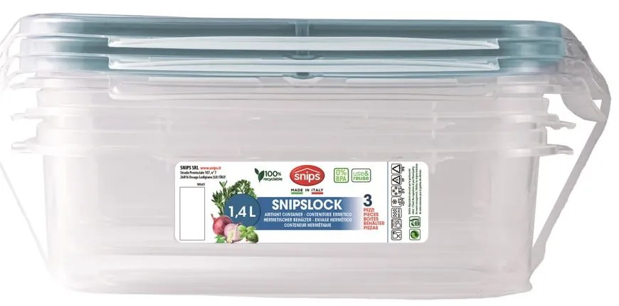 Кутии за храна 3 бр. Snipslock – Snips