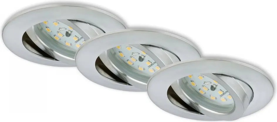 Briloner 7296-039 - Комплект от 3 вградени LED таванни осветителя за баня LED/6,5W/230V IP23