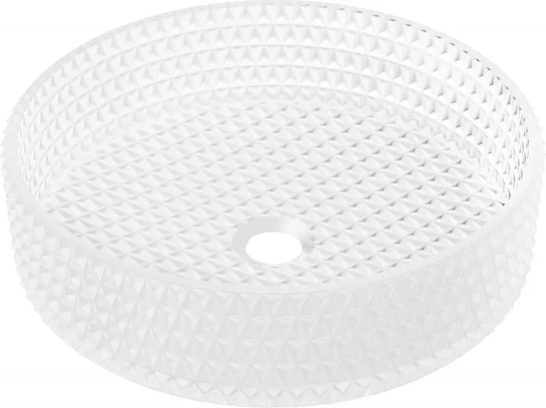 Mexen Aura стъклена мивка за плот 39 x 39 см, матово стъкло - 24013930