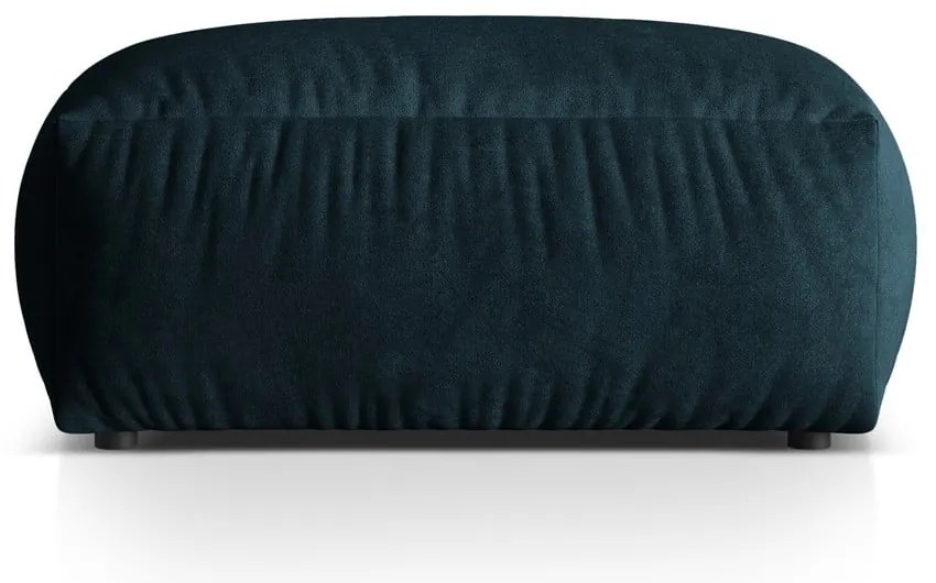 Тъмносиня кадифена модулна табуретка Martina – Micadoni
