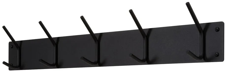 Черна метална стенна закачалка 70 cm Fusion – Spinder Design