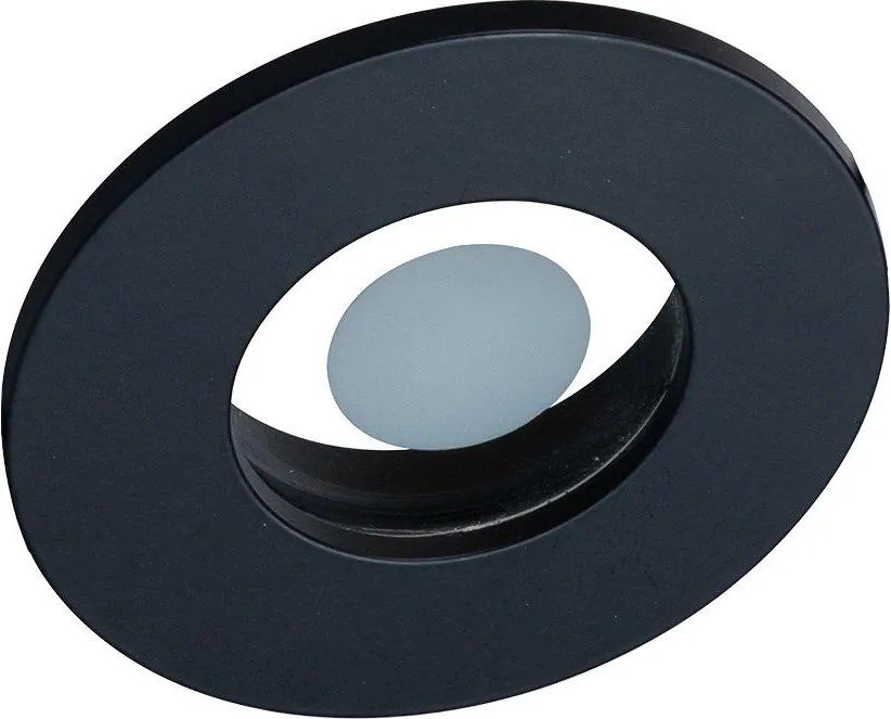 Prezent 71115 - Вградено осветително тяло за баня FAY 1xGU10/50W/230V Ø 8,5 cm IP44 черно