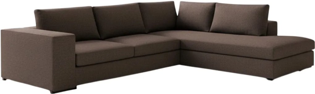 Ъгъл диван Carla-Left-280φ 220β-Chocolate