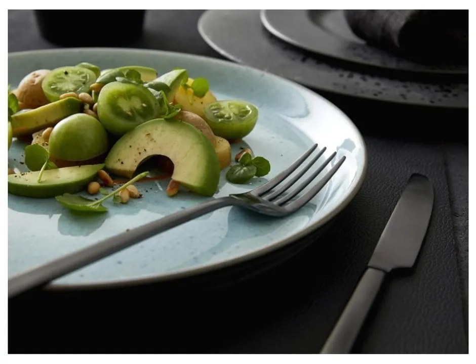 Светлосива глинена чиния ø 27 cm Grey/Light Blue – Bitz