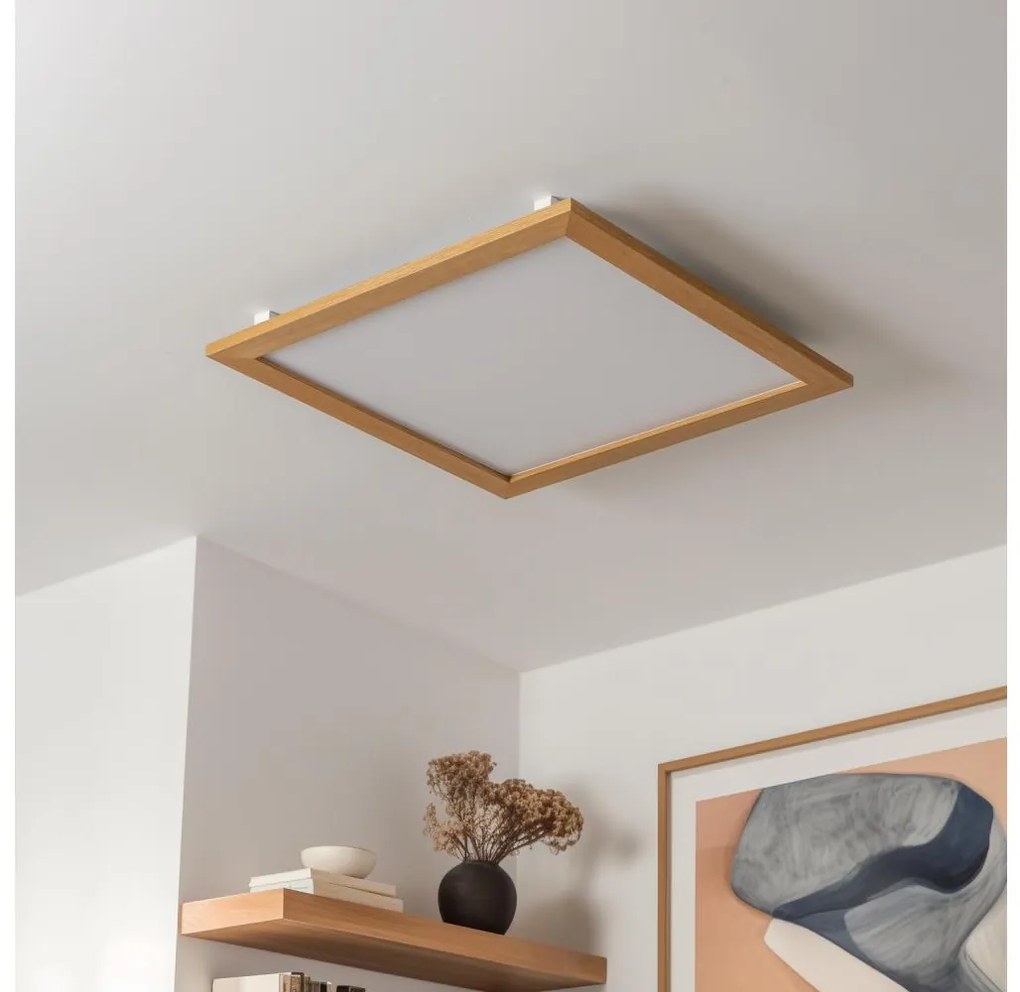 Eglo - LED Панел за повърхностен монтаж SALOBRENA-RW WOOD LED/34W/230V 2700/4000K кафяв