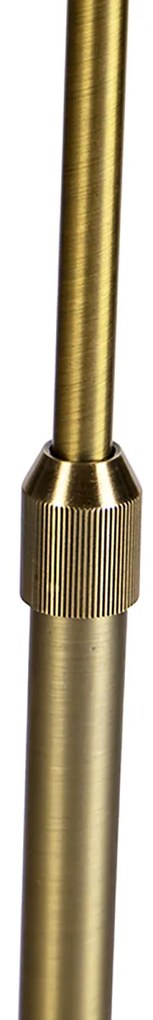 Подова лампа регулируема бронз с абажур бял 50 см - Parte