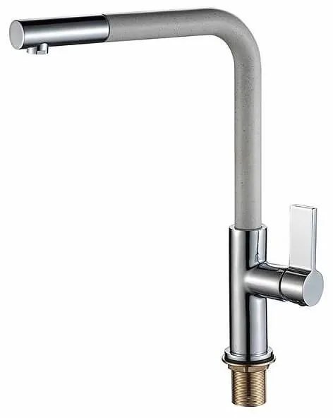 Смесител за кухня ICF 718650 WHITE, месингов, бял, 32.4x24.9см