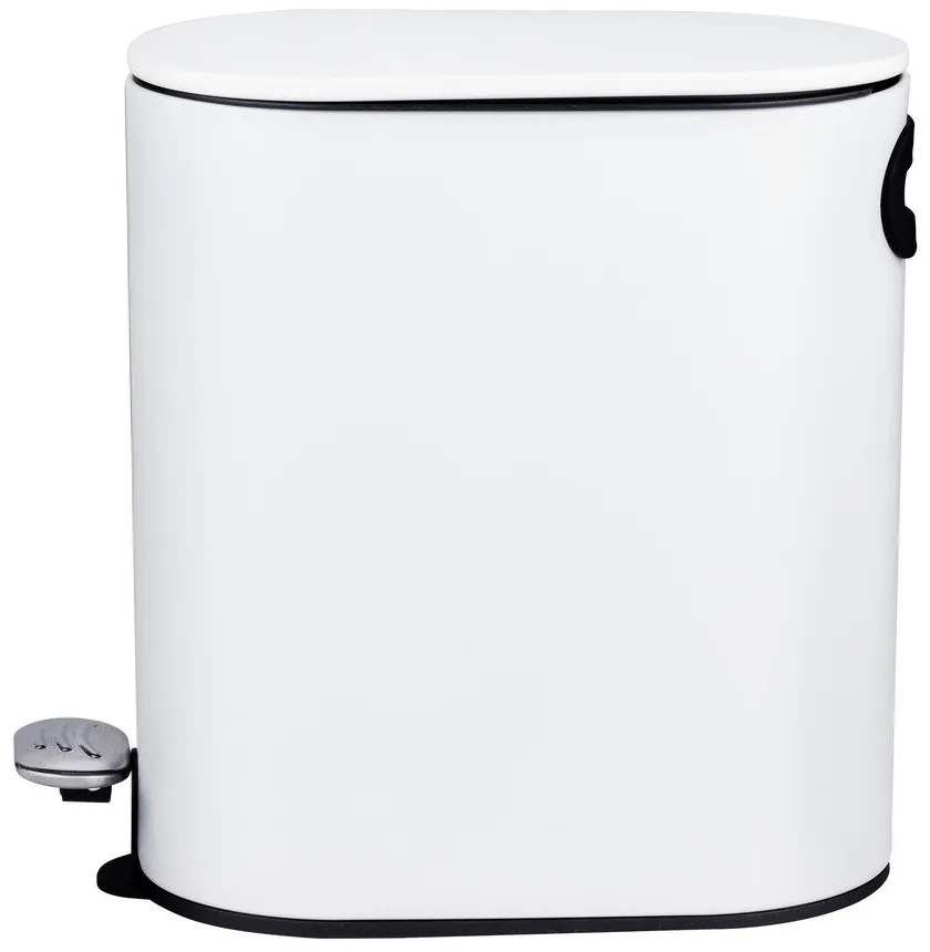Стоманено кошче за боклук с педал в матово бял цвят 5 l Collungo – Wenko