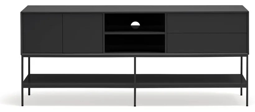 Черна маса за телевизор 175x74x45 cm Platt – Teulat