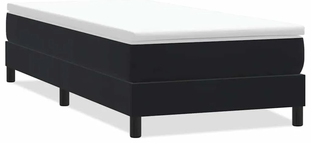 3315857 vidaXL Box Spring Легло без матрак Черно 90x220 cm Velvet