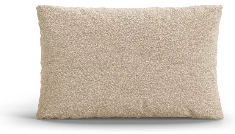 Бежова възглавница за диван от букле Poppy – Micadoni