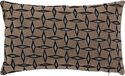 Декоративна възглавница atmosphera Jacquard Diamond, Кафяв, 30×50 cm