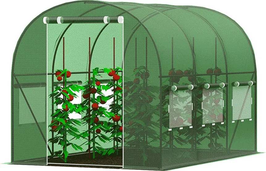 Висококачествен градински политунел 2,5 x 5 м