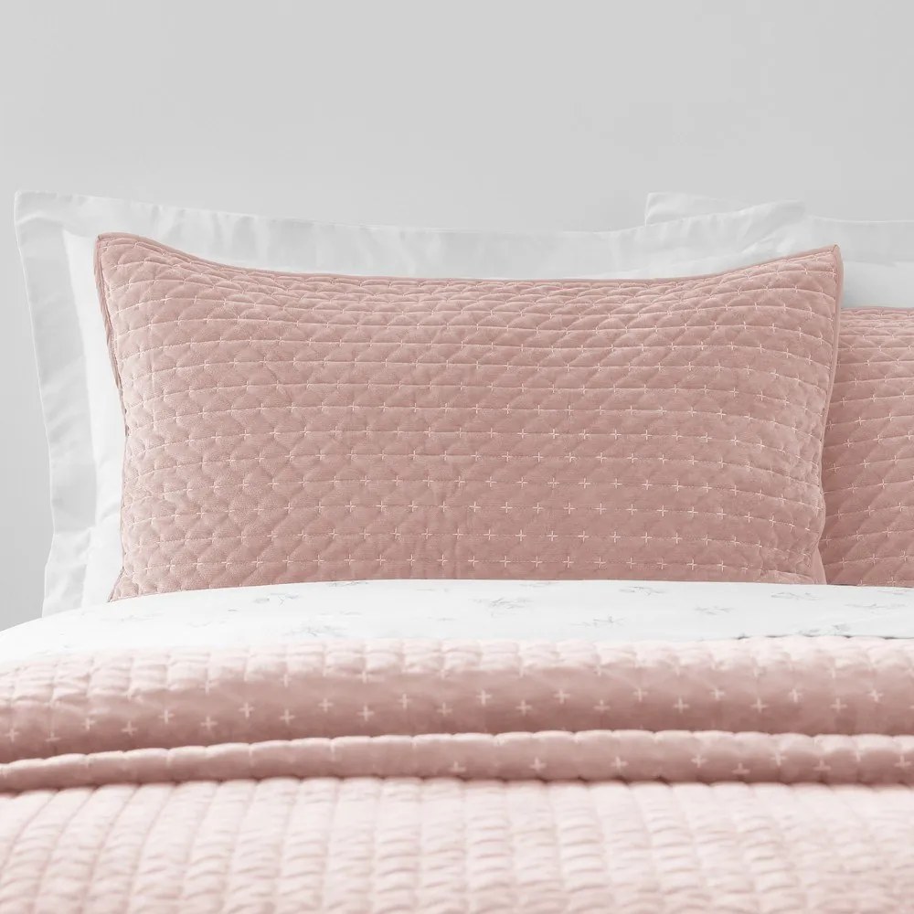 Декоративни възглавници в комплект 2 бр. 50x75 cm Attica Velvet Embroidered – Bianca