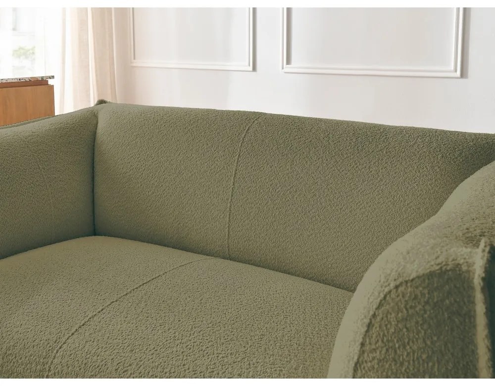 Зелен диван от прежда с примки от букле 170 cm Giorgia – Bobochic Paris