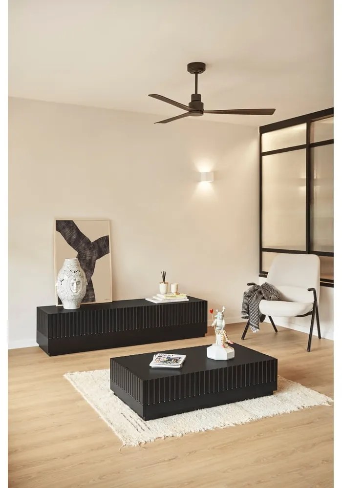 Черна масичка за кафе с 2 чекмеджета Doric - Teulat