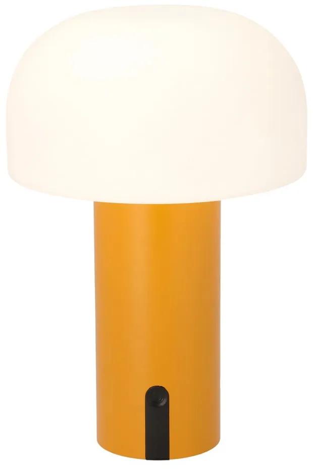 Бяло-оранжева LED настолна лампа (височина 22,5 cm) Styles – Villa Collection