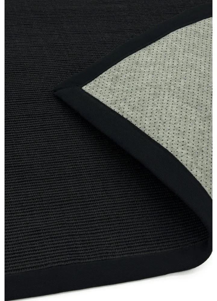 Черен килим 300x200 cm Sisal - Asiatic Carpets