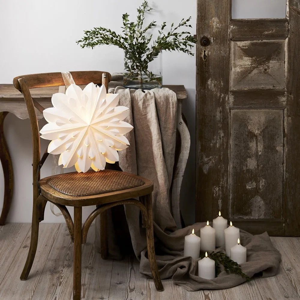 Бяла коледна светлинна украса ø 40 cm Clipp - Star Trading