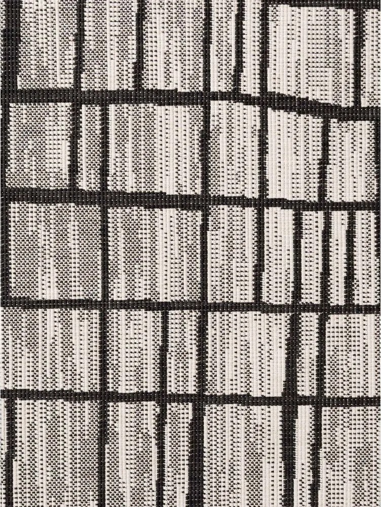 Черен/кремав кръгъл килим за открито и закрито ø 160 cm Haringey Crouch – Ted Baker