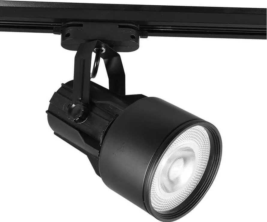 Спот за релсов монтаж TECHNO, черен, 1хE27