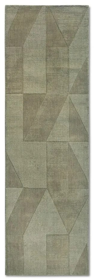 Зелена ръчно изработена вълнена пътека 80x250 cm Ursule – Villeroy&Boch