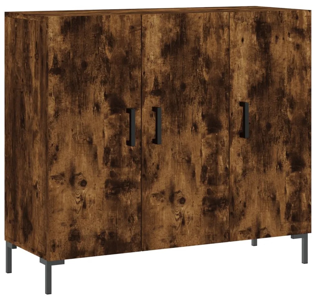 828113 vidaXL Сайдборд, опушен дъб, 90x34x80 см, инженерно дърво