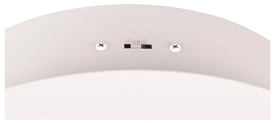 Бяла LED светлина за таван с метален абажур Nala - Trio Select