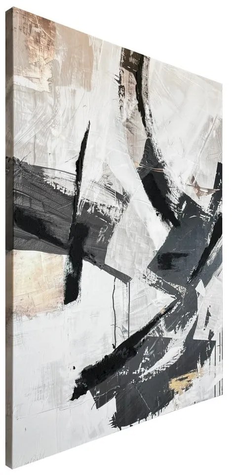 Картина с ръчно изрисувани елементи 70x100 cm Ash – Styler